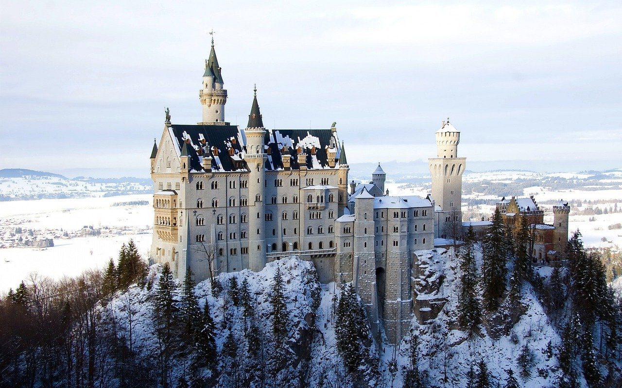 neuschwanstein, castle, bavaria, Germany