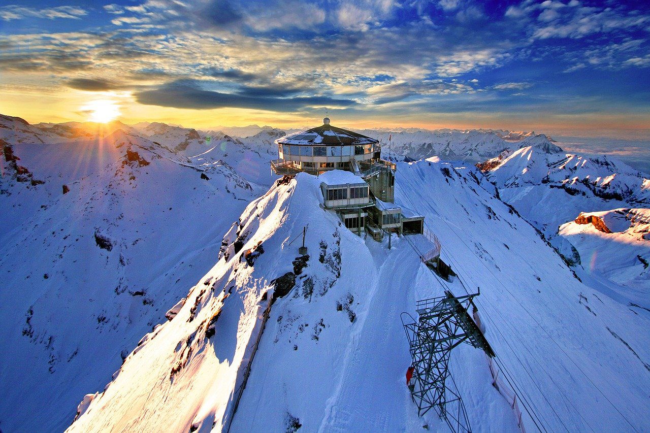 schilthorn, mountain station, summit, Switzerland