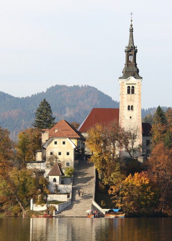 architecture, body of water, travel, Slovenia