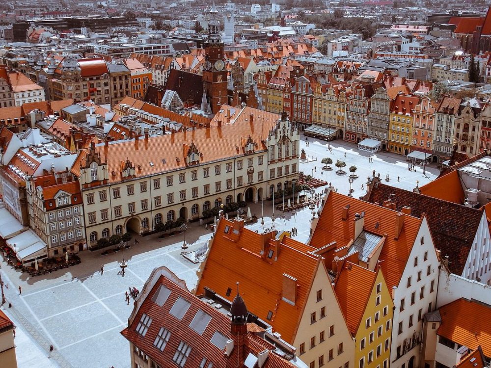 old town, the market, wroclaw, Poland
